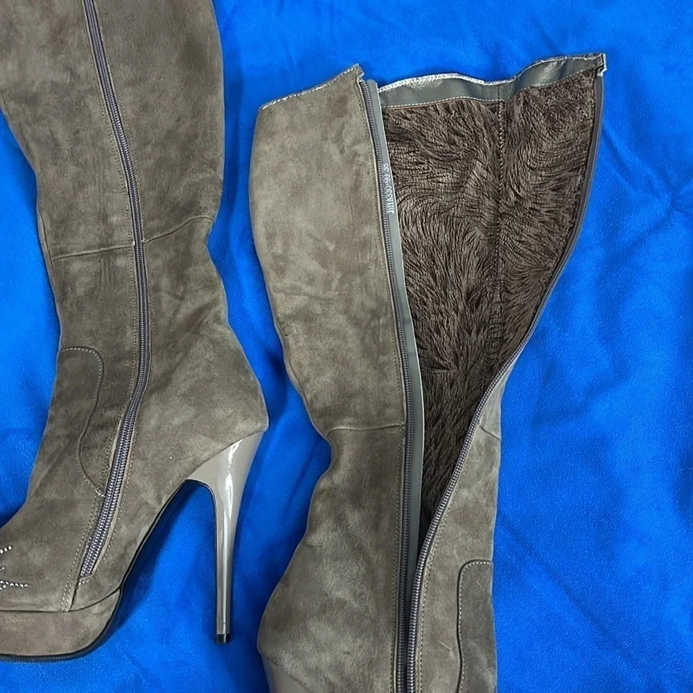 ⭐️ Sexy Knee-high platform boots with sparkle design- size 38 - Picture 14 of 15